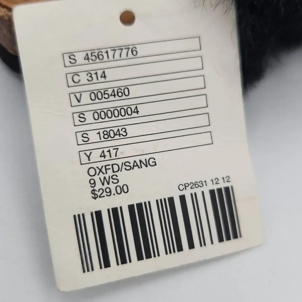 Brand New Urban Outfitters Women's Size 9 Black Faux Fur Slip On Slides Sandals